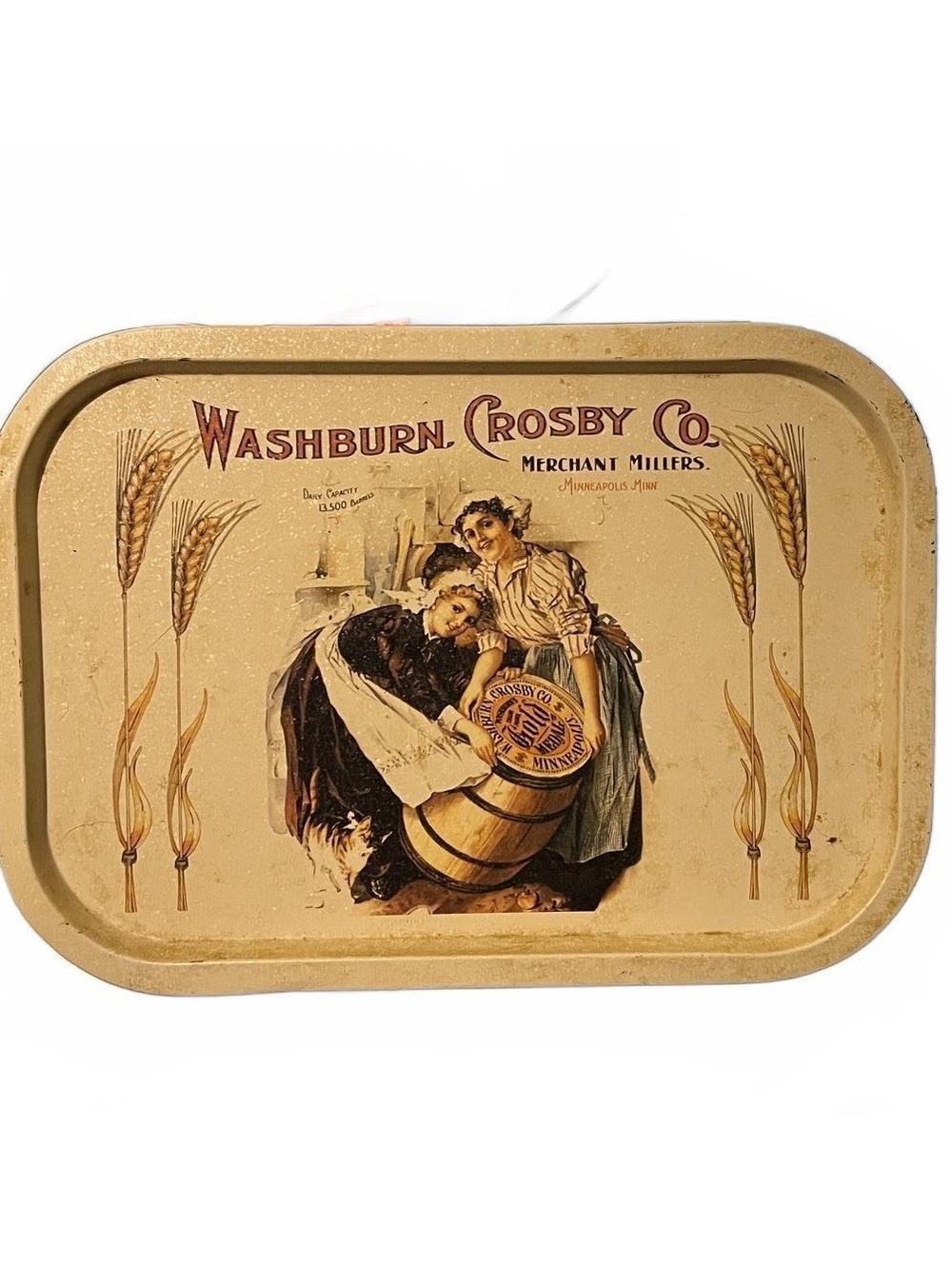 Vintage Washburn Crosby Co Merchant Millers Advertising Tray